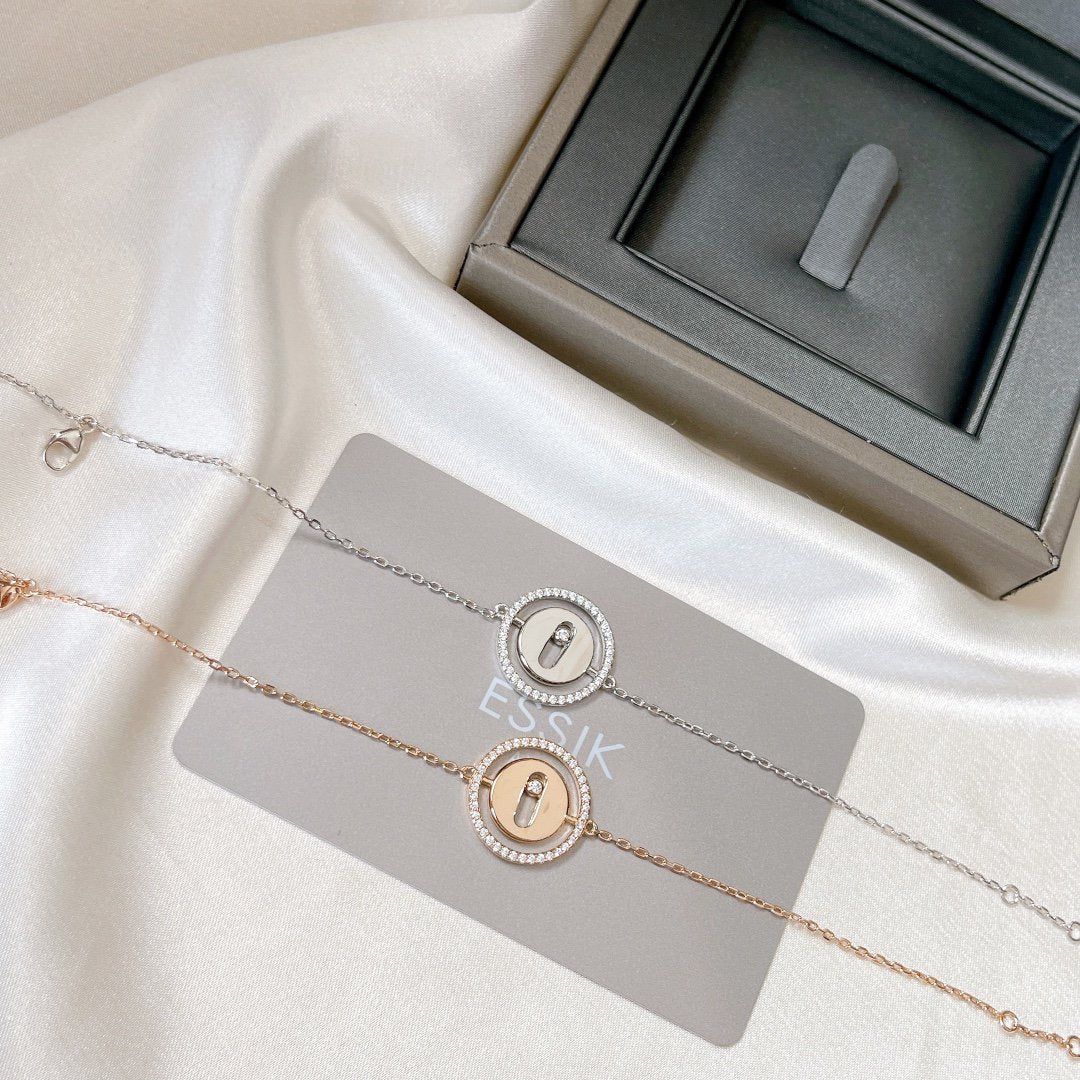 [Lumi Jewelery]LUCKY MOVE PAVED DIAMOND BRACELET