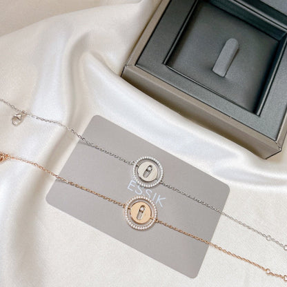 [Lumi Jewelery]LUCKY MOVE PAVED DIAMOND BRACELET