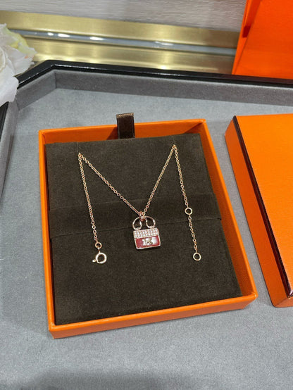 [Lumi Jewelry]H CIRCE MOISSANITE PENDANT NECKLACE GOLD