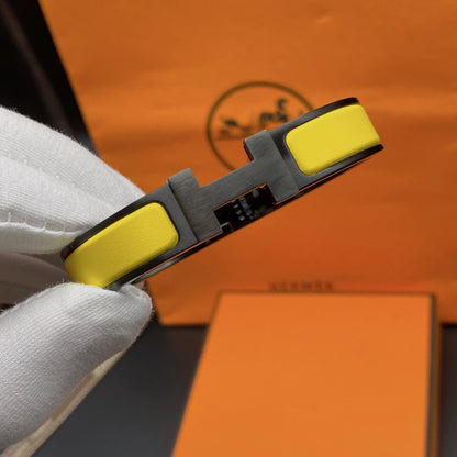 [Lumi Jewelry]CLIC HM SO BLACK YELLOW BRACELET
