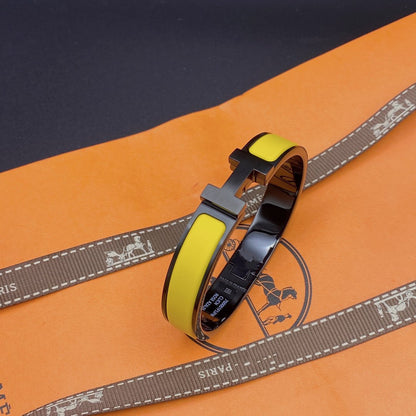 [Lumi Jewelry]CLIC HM SO BLACK YELLOW BRACELET
