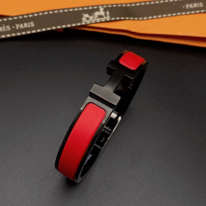 [Lumi Jewelry]CLIC HM SO BLACK RED BRACELET