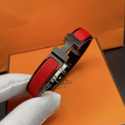 [Lumi Jewelry]CLIC HM SO BLACK RED BRACELET