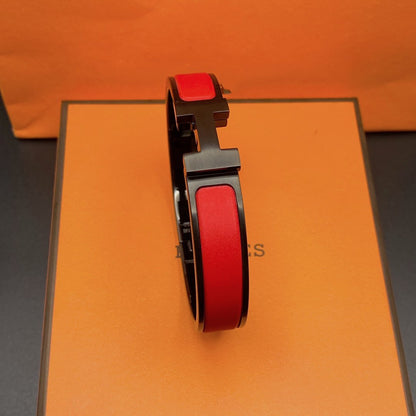 [Lumi Jewelry]CLIC HM SO BLACK RED BRACELET