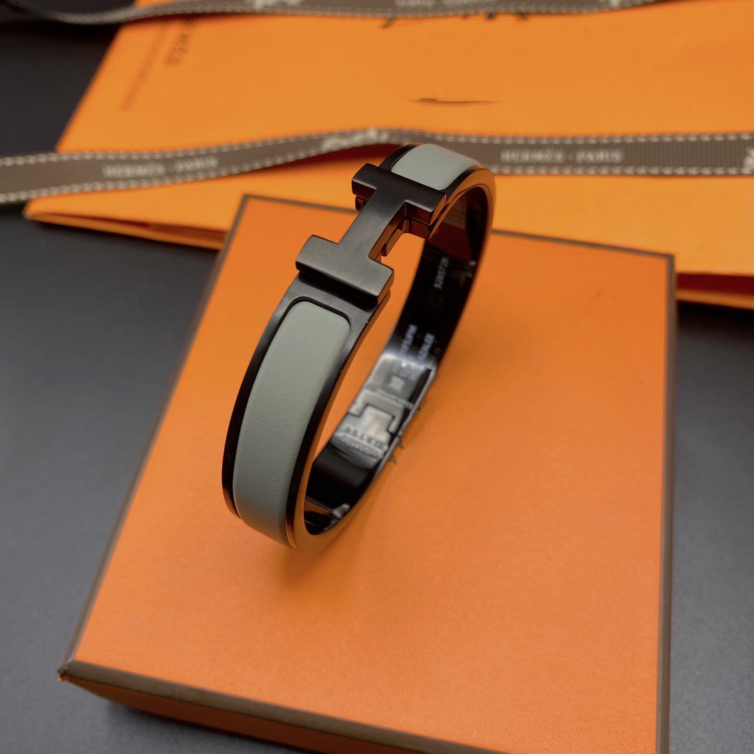 [Lumi Jewelry]CLIC HM SO BLACK GREY BRACELET