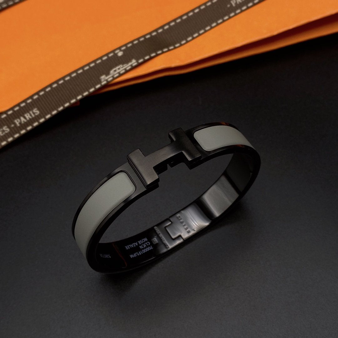 [Lumi Jewelry]CLIC HM SO BLACK GREY BRACELET