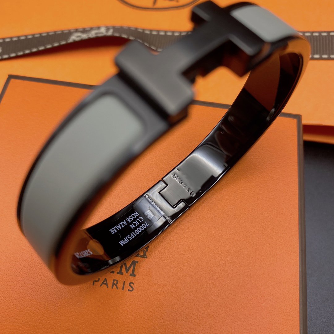 [Lumi Jewelry]CLIC HM SO BLACK GREY BRACELET