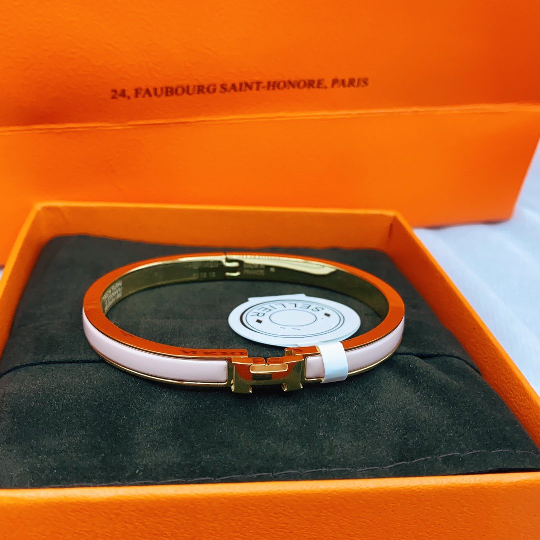 [Lumi Jewelry]CLASSIC HM CLIC  PINK 8MM ENAMEL BRACELET