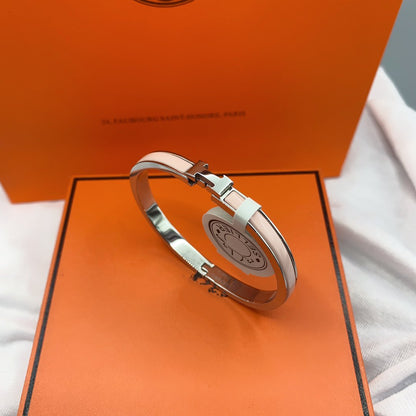 [Lumi Jewelry]CLASSIC HM CLIC  PINK 8MM ENAMEL BRACELET