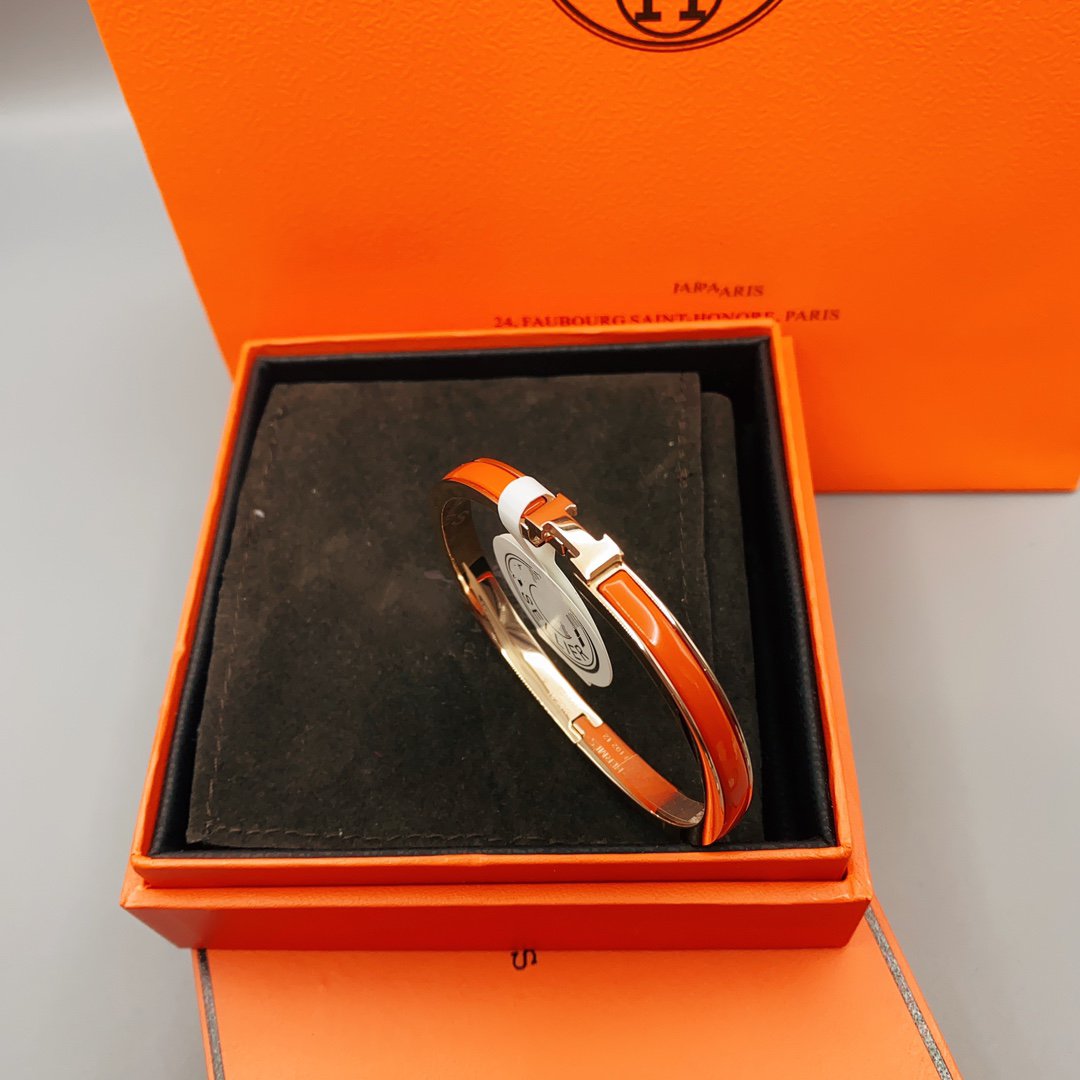 [Lumi Jewelry]CLASSIC HM CLIC RED 8MM ENAMEL BRACELET
