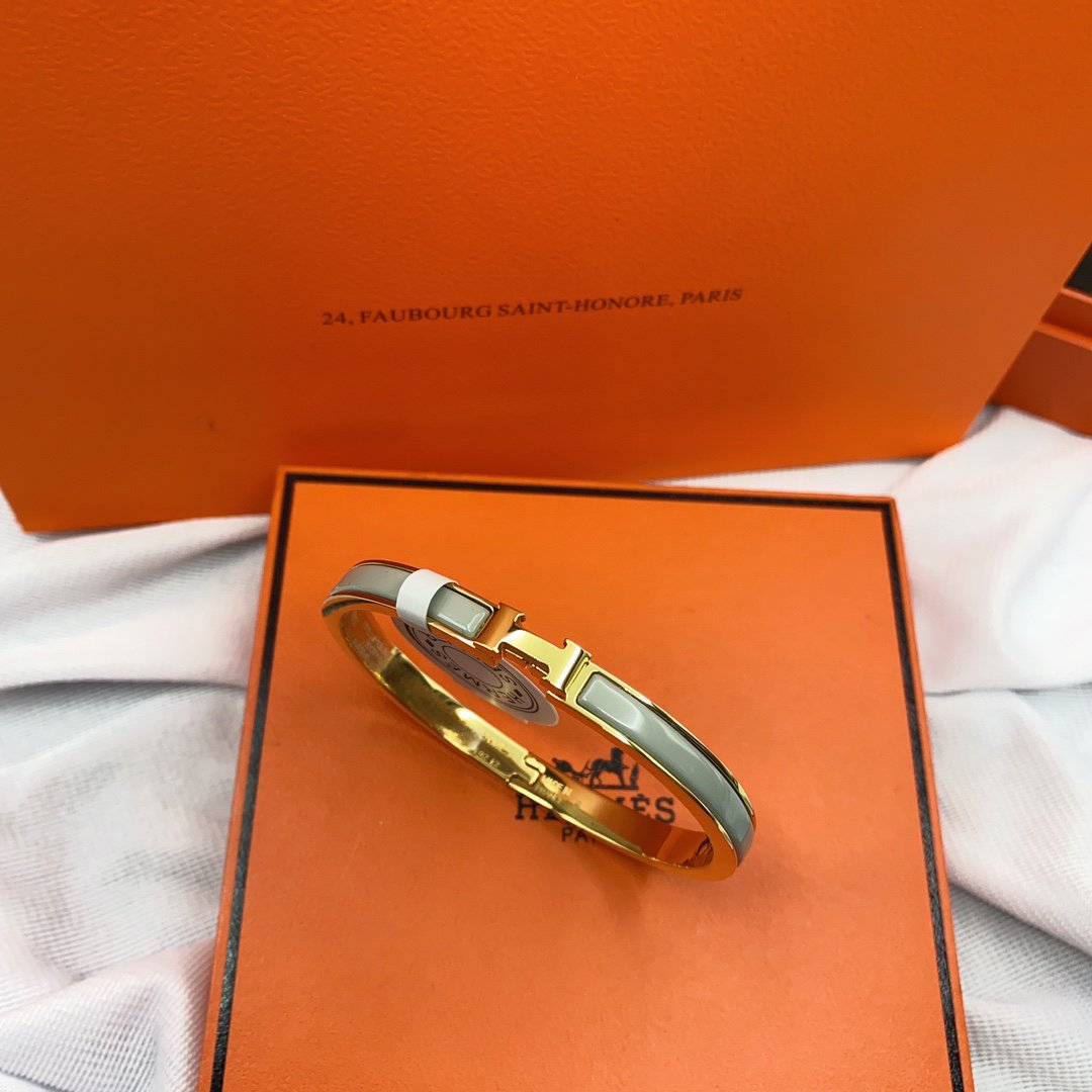 [Lumi Jewelry]CLASSIC HM CLIC GREEN 8MM ENAMEL BRACELET