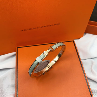 [Lumi Jewelry]CLASSIC HM CLIC GREEN 8MM ENAMEL BRACELET