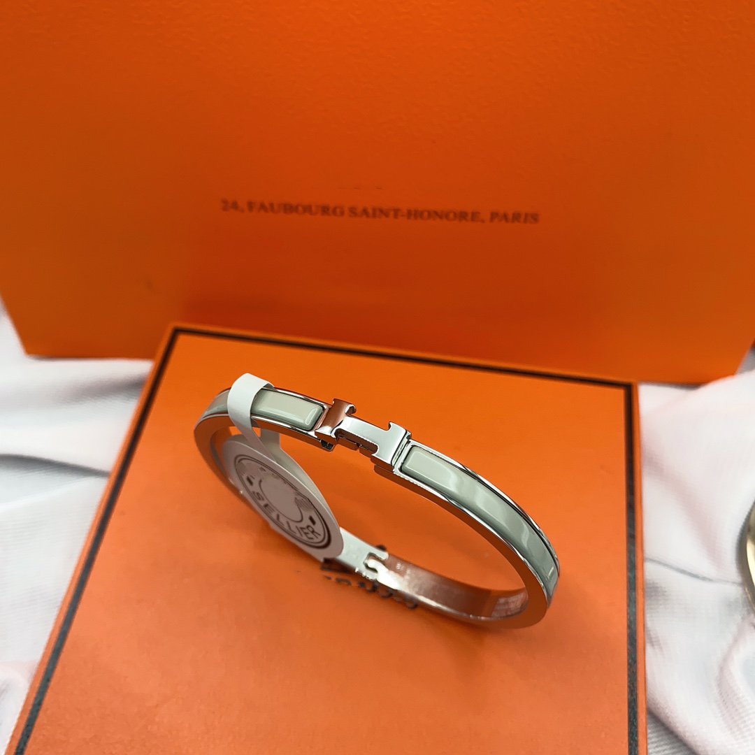 [Lumi Jewelry]CLASSIC HM CLIC GREEN 8MM ENAMEL BRACELET