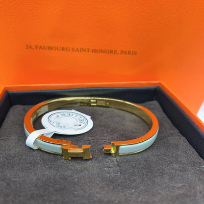[Lumi Jewelry]CLASSIC HM CLIC GREEN 8MM ENAMEL BRACELET