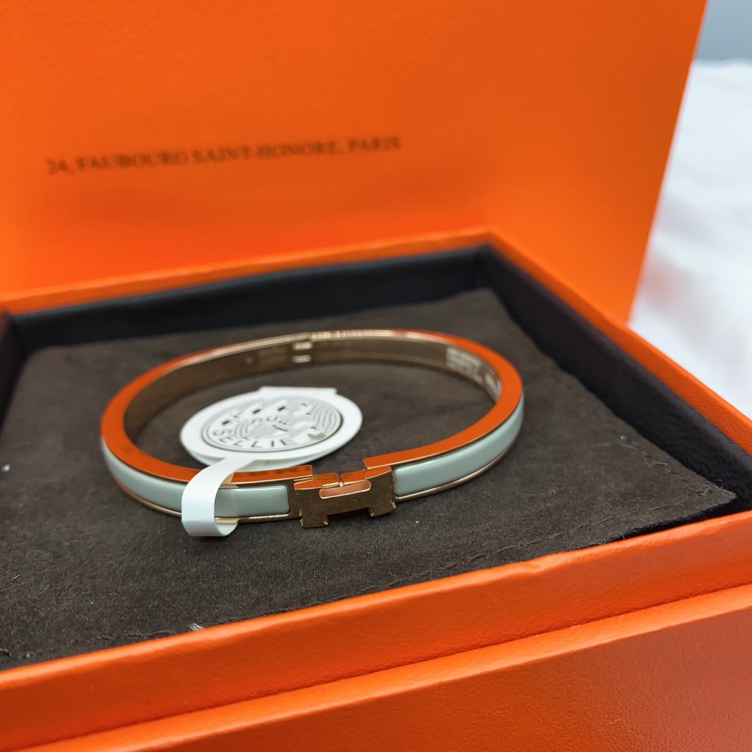 [Lumi Jewelry]CLASSIC HM CLIC GREEN 8MM ENAMEL BRACELET