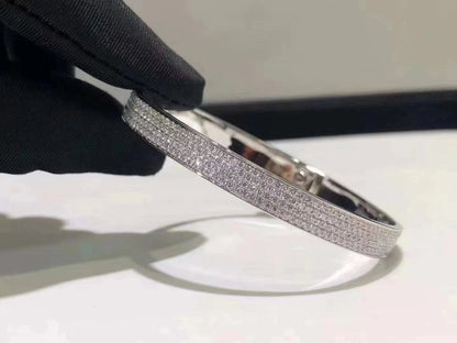 [Lumi Jewelry]HM KELLY BRACELET IN SILVER AND FULL PAVE DIAMOND