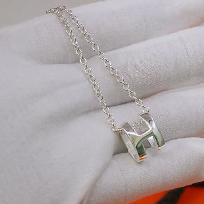 [Lumi Jewelry]HM NECKLACE H LETTER OVAL SERIES