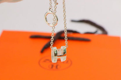 [Lumi Jewelry]HM NECKLACE H LETTER OVAL SERIES