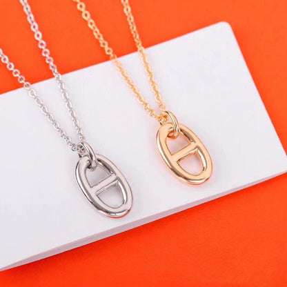 [Lumi Jewelry]HM PIG NOSE NECKLACE