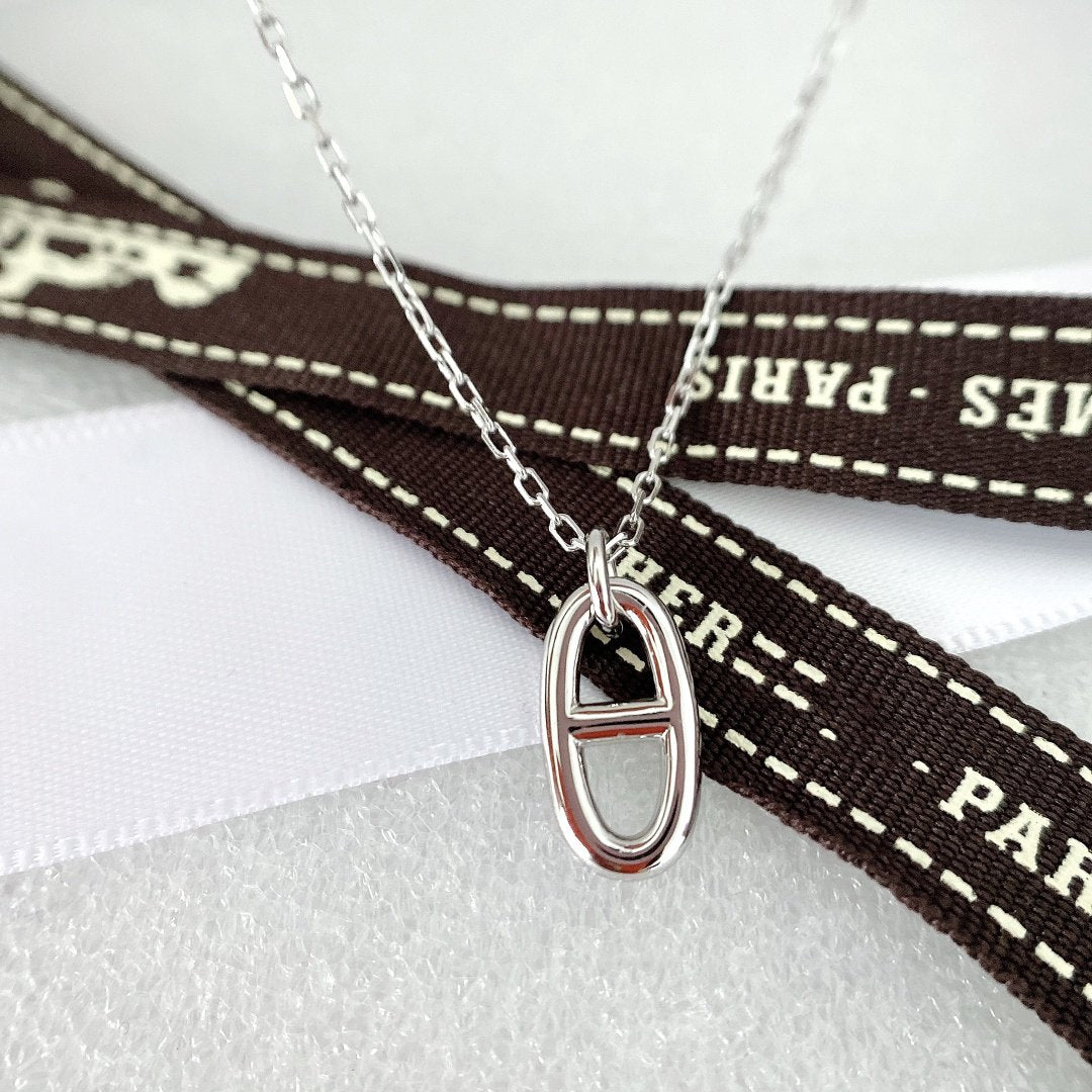 [Lumi Jewelry]HM PIG NOSE NECKLACE