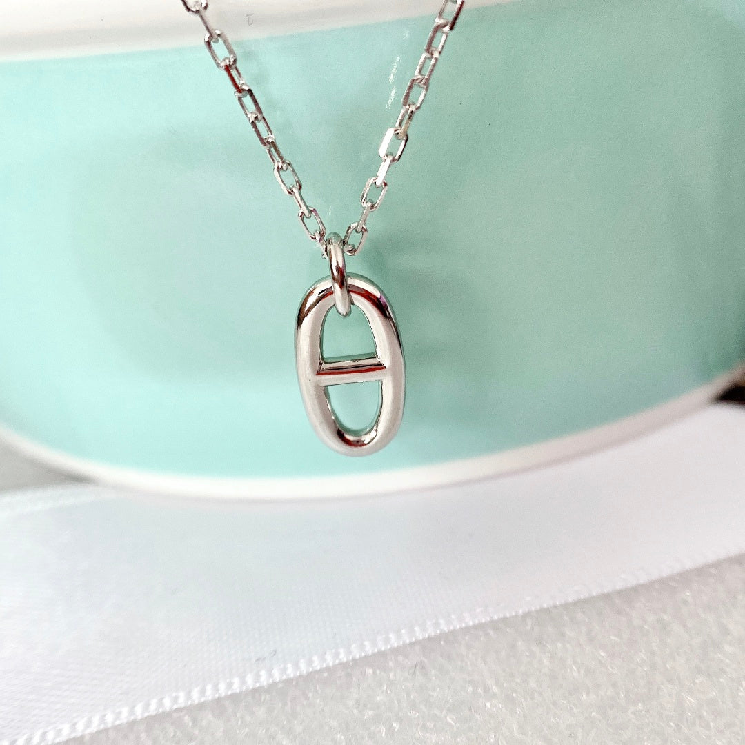 [Lumi Jewelry]HM PIG NOSE NECKLACE