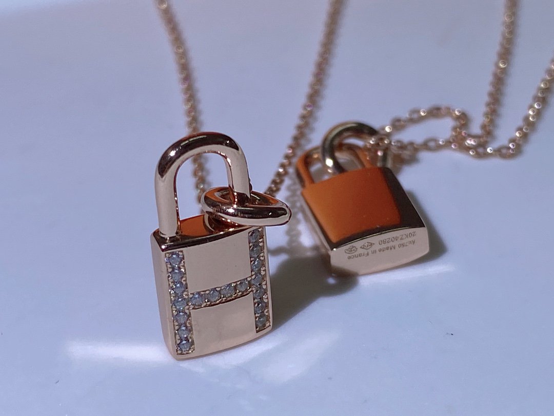 [Lumi Jewelry]HM ADVANCED NICHE LOCK HEAD NECKLACE DIAMONDS
