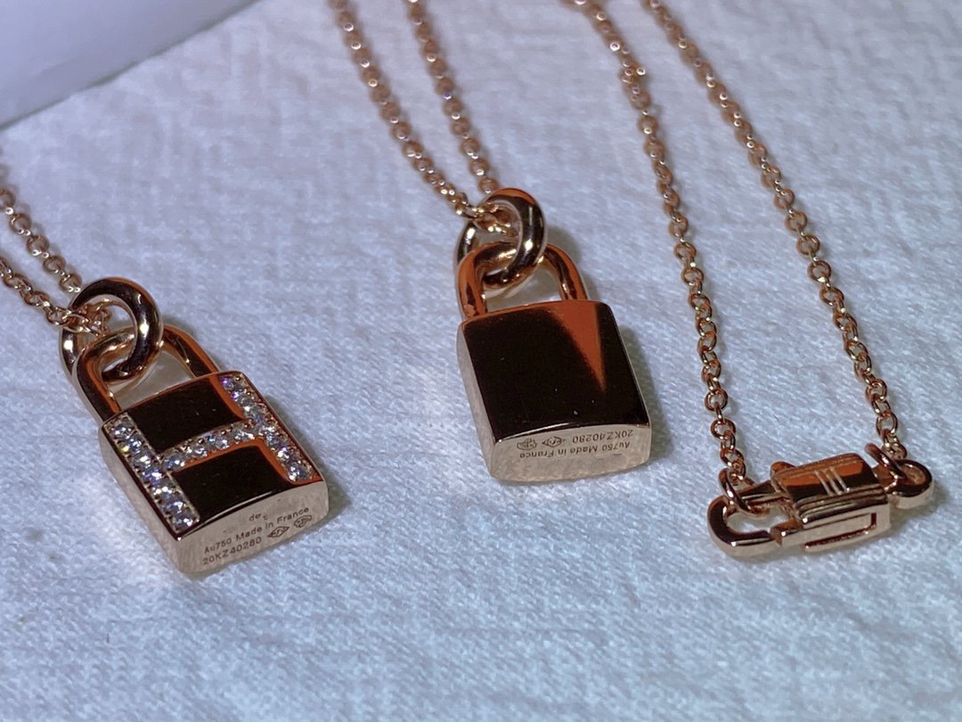 [Lumi Jewelry]HM ADVANCED NICHE LOCK HEAD NECKLACE DIAMONDS