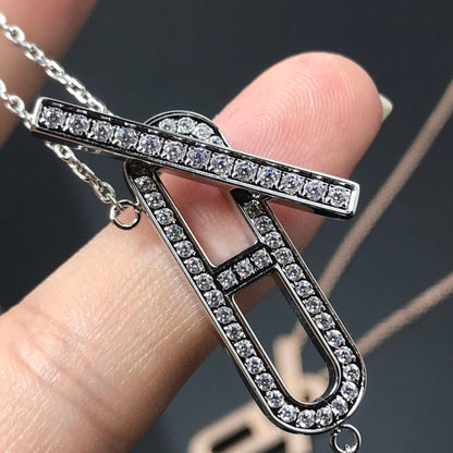 [Lumi Jewelry]HM NECKLACE PLATINUM ROSE GOLD DIAMOND