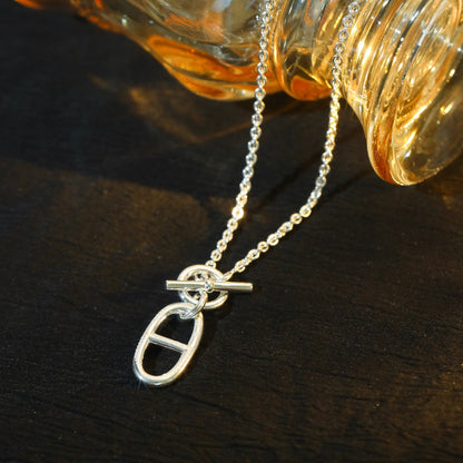 [Lumi Jewelry]HM CHAINE D'ANCRE PENDANT NECKLACE STERLING SILVER