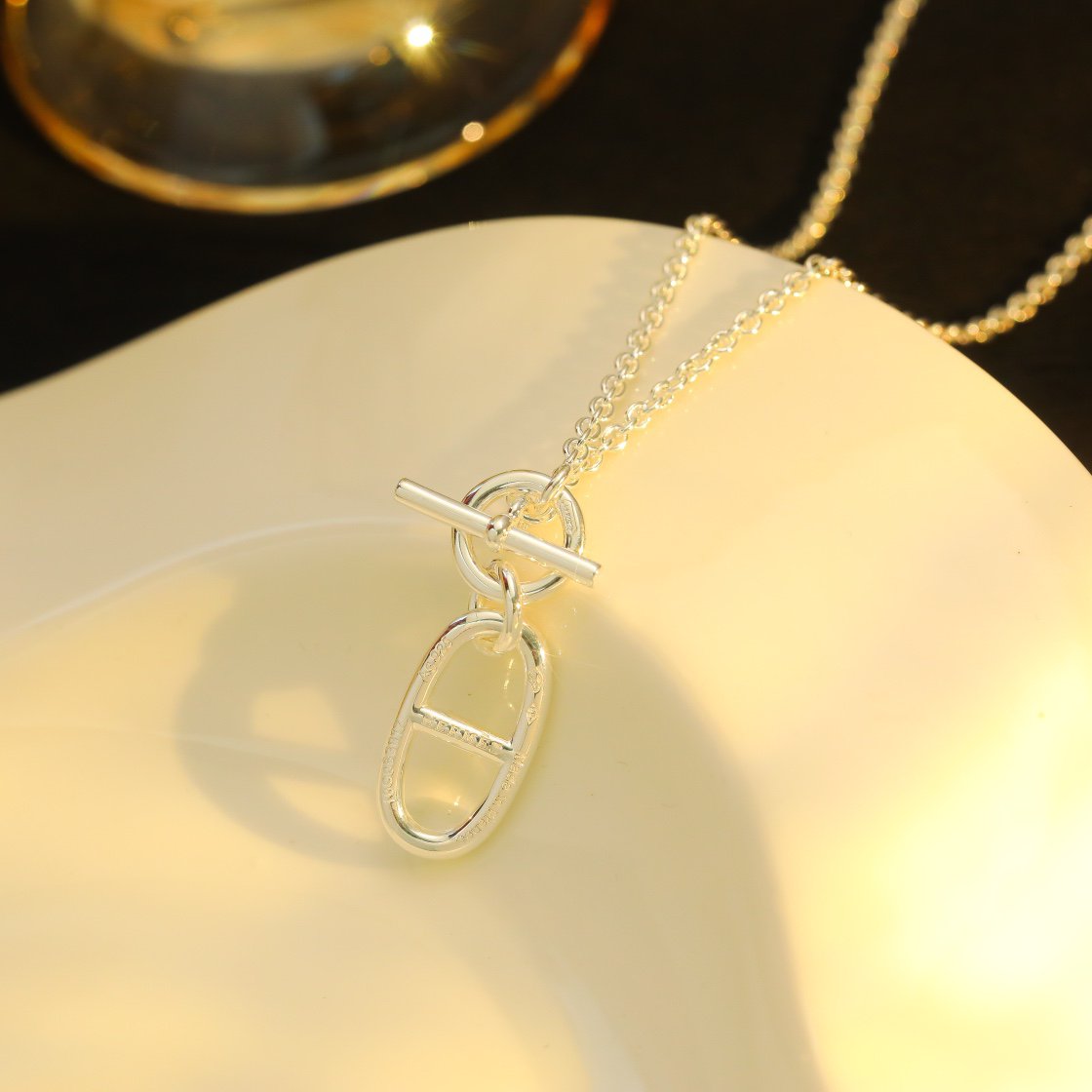 [Lumi Jewelry]HM CHAINE D'ANCRE PENDANT NECKLACE STERLING SILVER