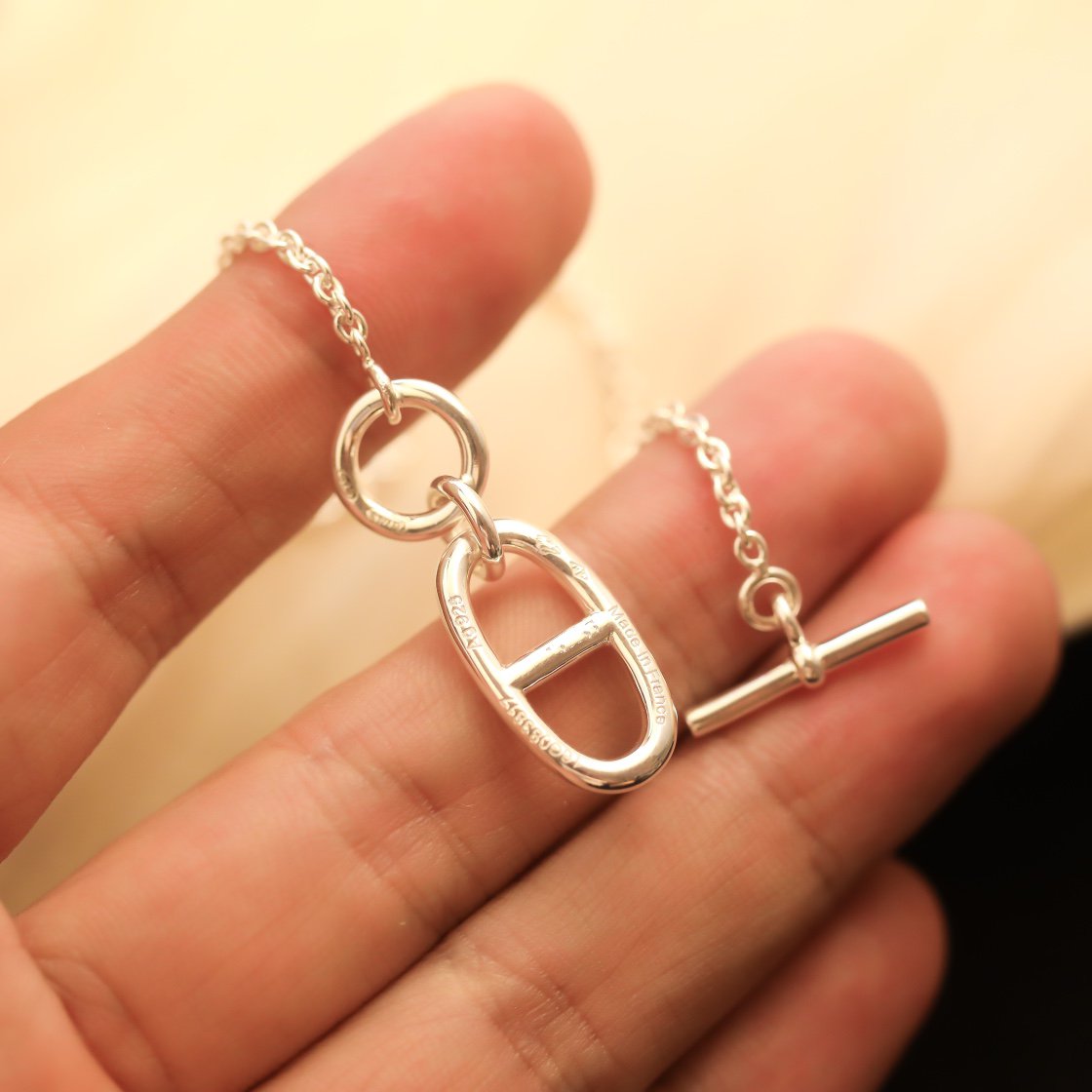 [Lumi Jewelry]HM CHAINE D'ANCRE PENDANT NECKLACE STERLING SILVER