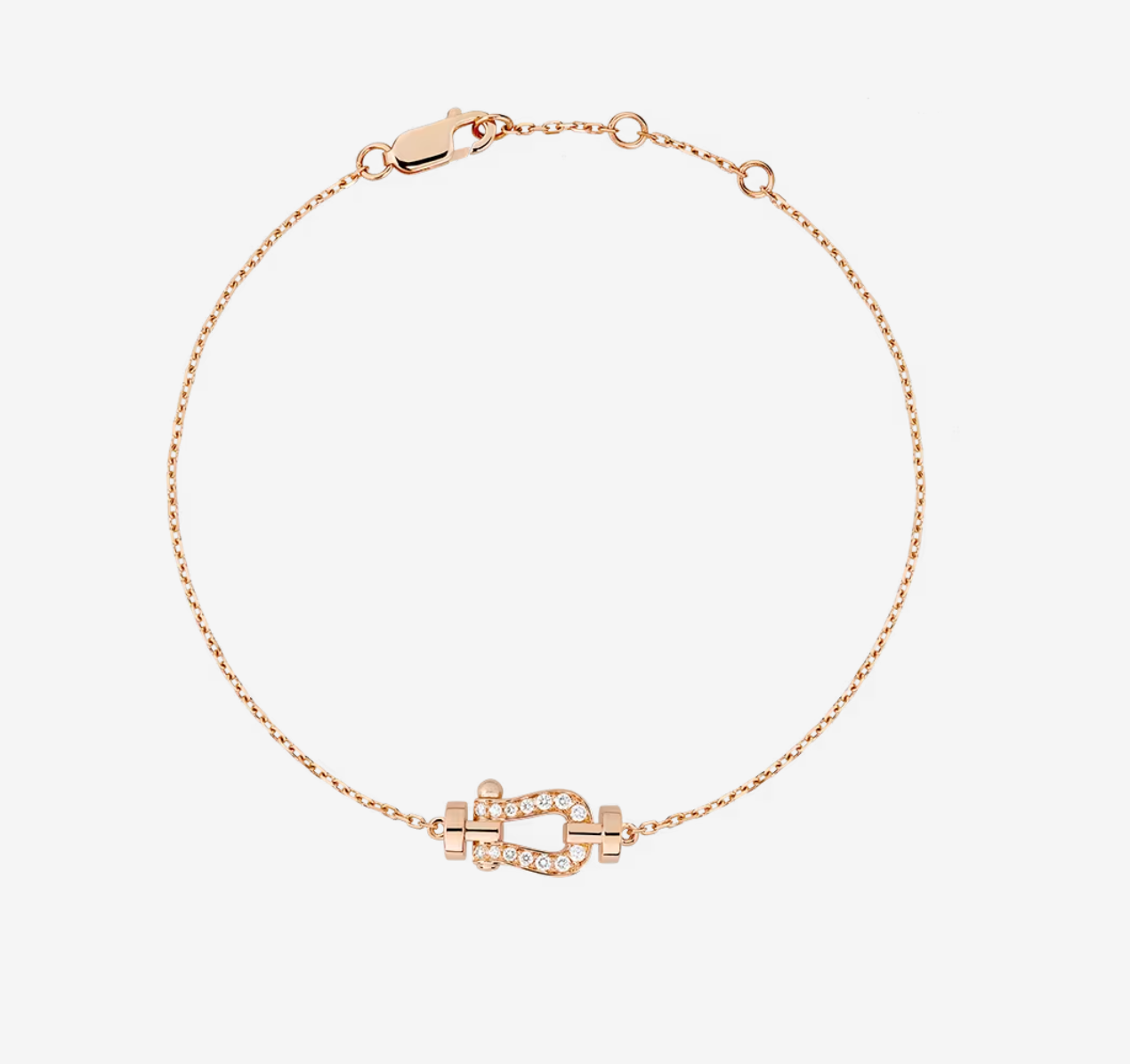 [Lumi Jewelry]FORCE 10 FULL DIAMOND BUCKLE CHAIN LINK MINI MODEL