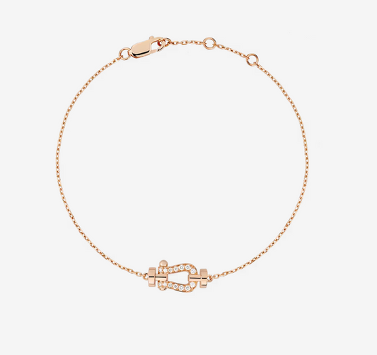 [Lumi Jewelry]FORCE 10 FULL DIAMOND BUCKLE CHAIN LINK MINI MODEL