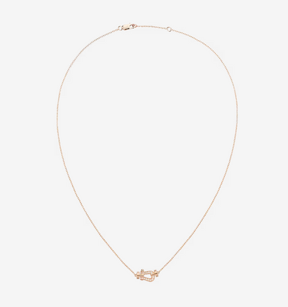 [Lumi Jewelry]FORCE 10 DIAMOND PINK GOLD NECKLACE MINI MODEL
