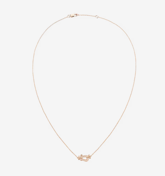 [Lumi Jewelry]FORCE 10 DIAMOND PINK GOLD NECKLACE MINI MODEL