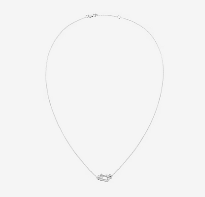 [Lumi Jewelry]FORCE 10 DIAMOND SILVER NECKLACE MINI MODEL