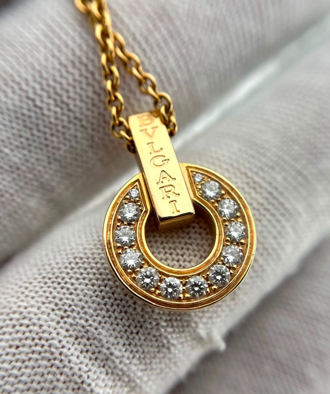 [Lumi Jewelry]GARI NECKLACE PINK GOLD DIAMOND