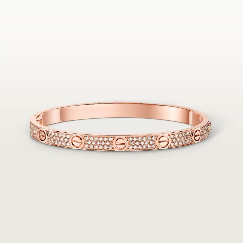 [Lumi Jewelry]LOVE BRACELET 4.8MM DIAMOND-PAVED