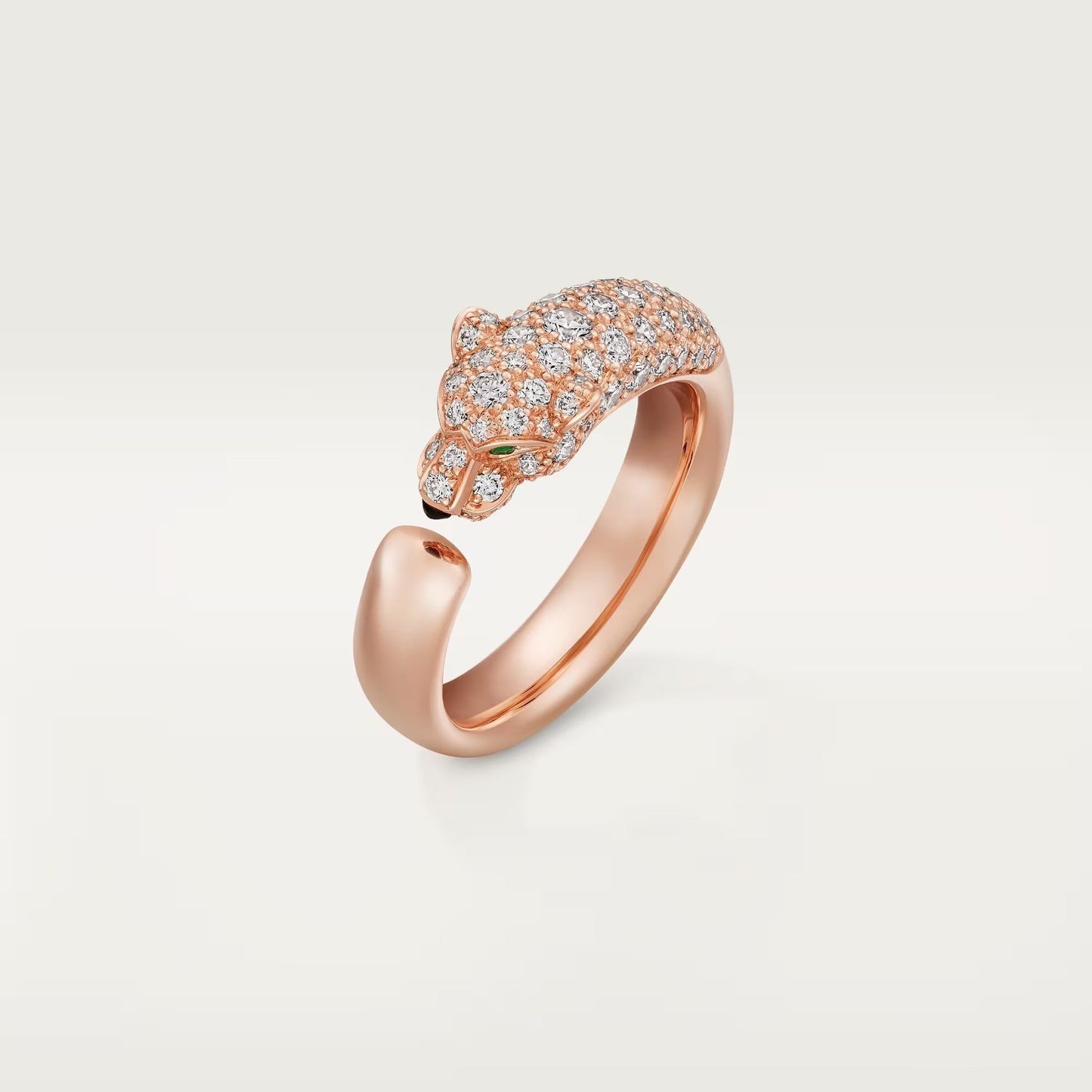 [Lumi Jewelry]PANTHERE HALF DIAMOND SMALL RING