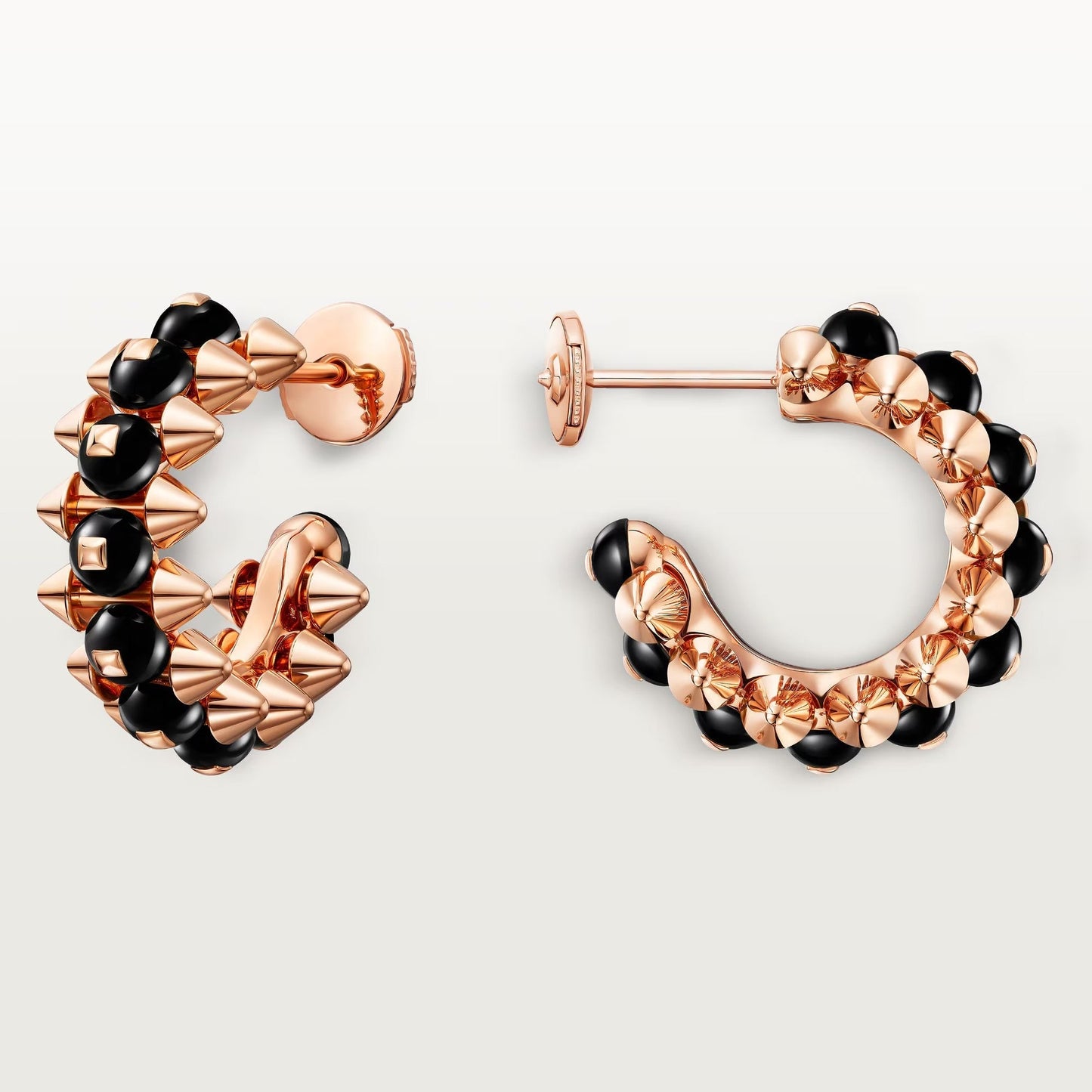 [Lumi Jewelry]CLASH 7.9MM AGATE CHALCEDONY EARRINGS
