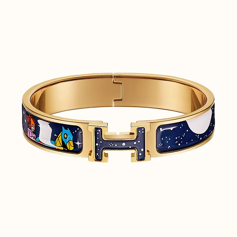 [Lumi Jewelry]H STAR AND MOON BRACELET 12MM