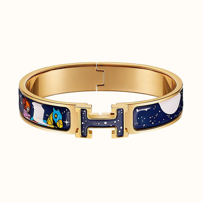 [Lumi Jewelry]H STAR AND MOON BRACELET 12MM