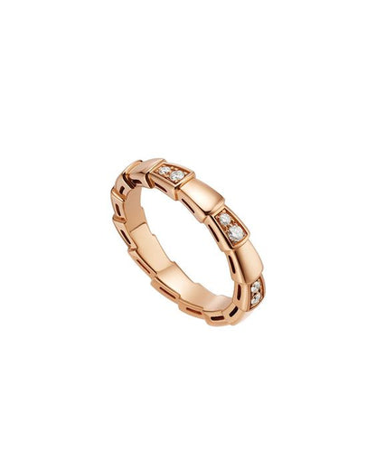 [Lumi Jewelry]SERPENTI RING PINK GOLD  3MM