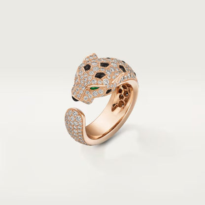 [Lumi Jewelry]PANTHERE SPOTTED FULL DIAMOND MEDIUM RING