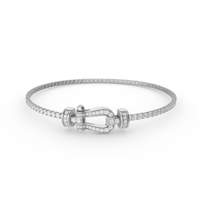 [Lumi Jewelry]FORCE  HORSESHOE  DIAMOND TENNIS BRACELET
