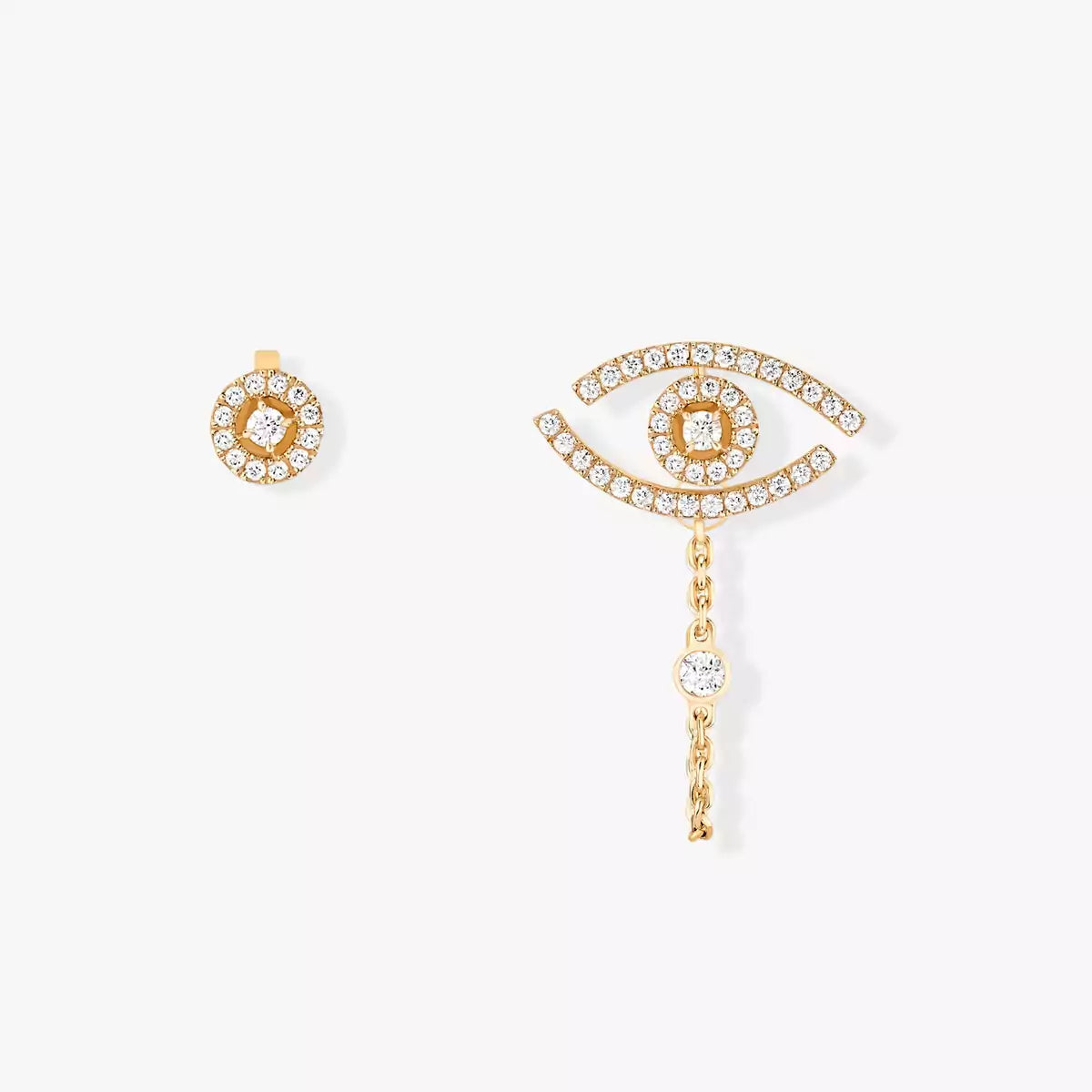[Lumi Jewelery]Lucky Eye Diamond Earrings