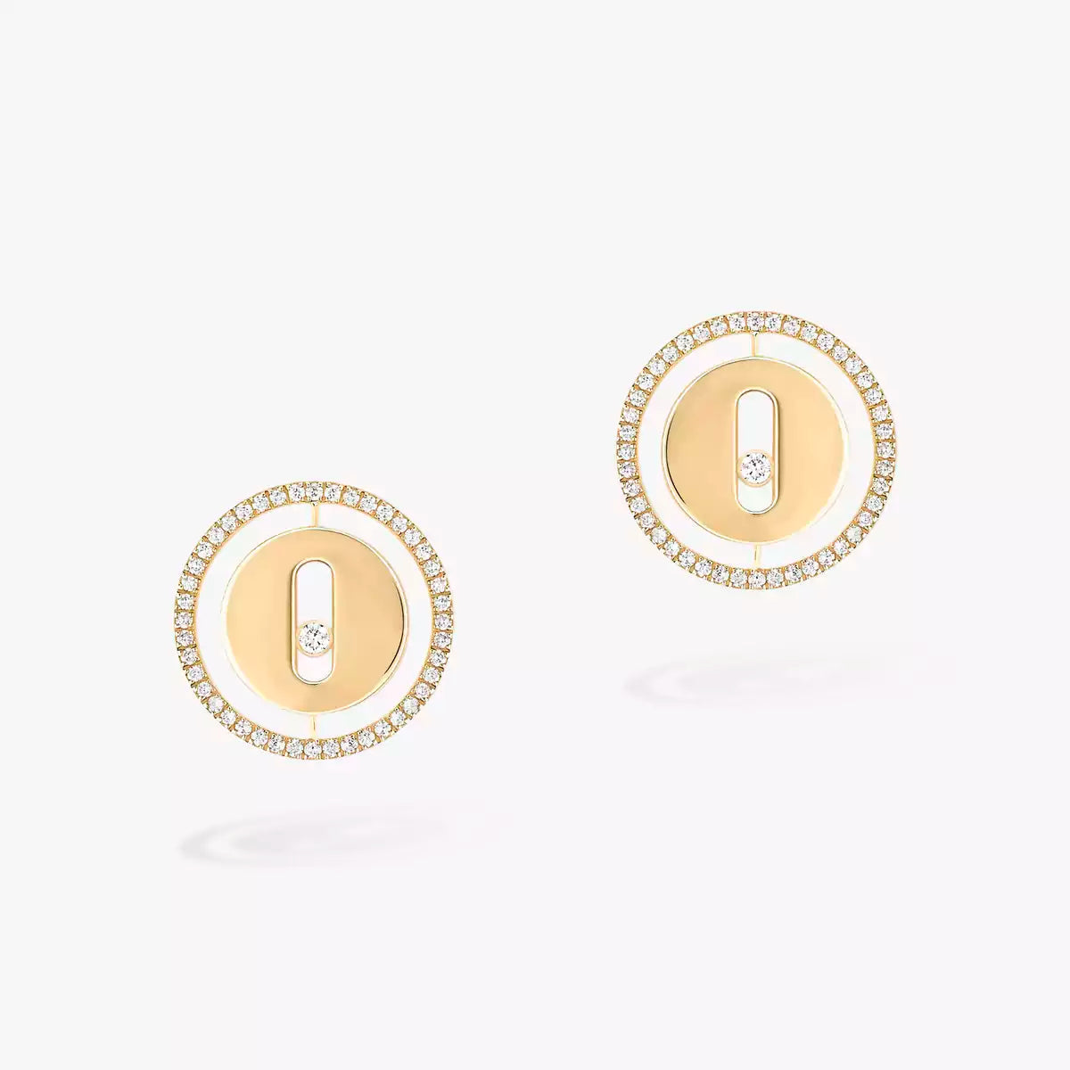 [Lumi Jewelery]Lucky Move Diamond Earrings