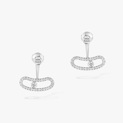 [Lumi Jewelery]MOVE UNO SILVER DIAMOND EARRINGS