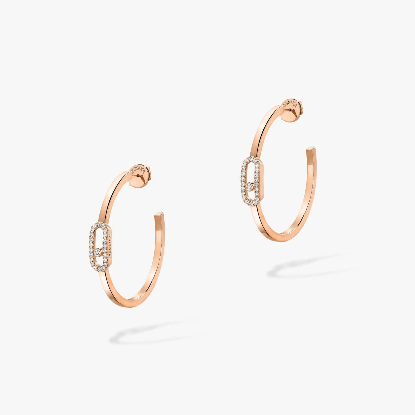 [Lumi Jewelery]CREOLES MOVE UNO PM DIAMOND EARRINGS