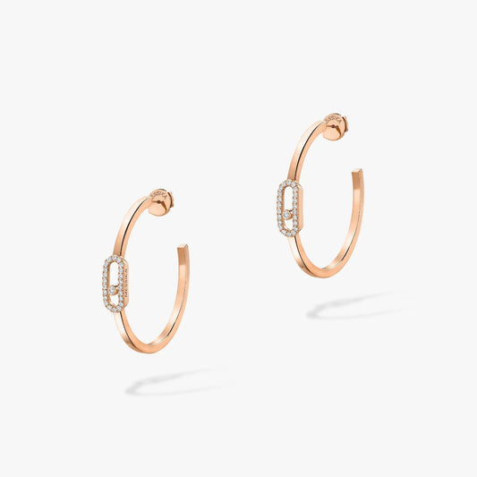 [Lumi Jewelery]CREOLES MOVE UNO PM DIAMOND EARRINGS